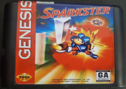 Sparkster Sega Genesis Mega Drive Video Game Cartridge 1994