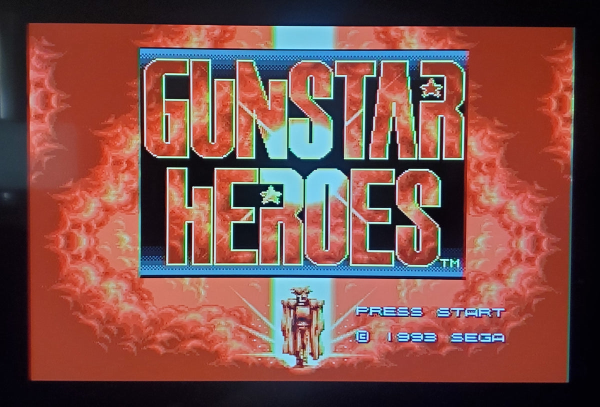 Gunstar Heroes Sega Genesis Mega Drive Video Game Cartridge 1993