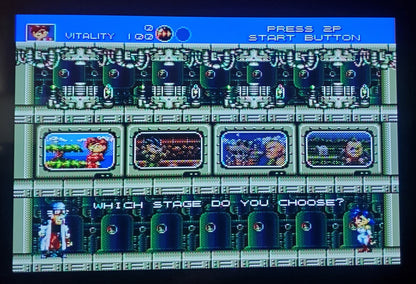 Gunstar Heroes Sega Genesis Mega Drive Video Game Cartridge 1993
