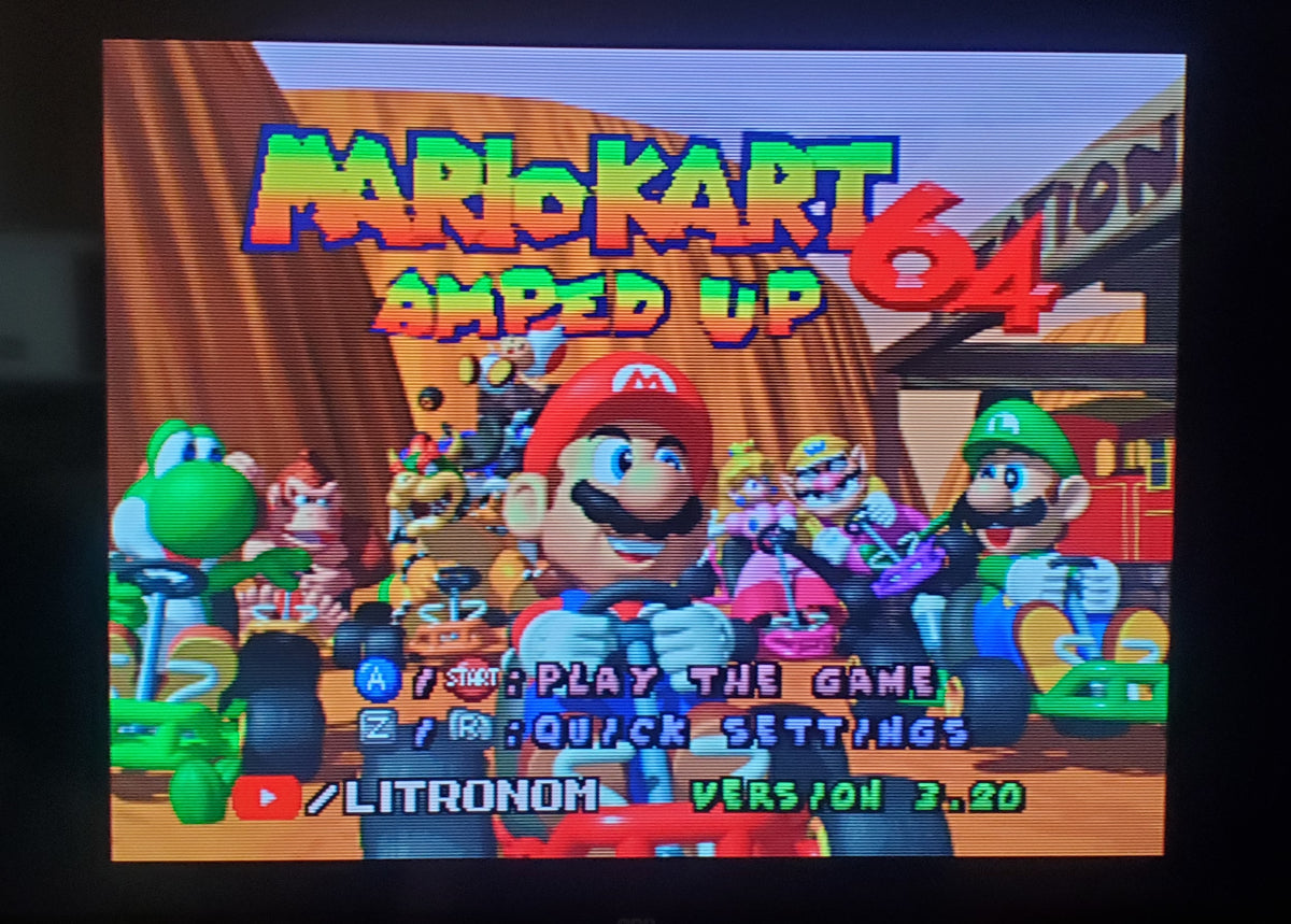 Mario Kart 64: Amped Up N64 Nintendo 64 Video Game Cartridge ROM Hack