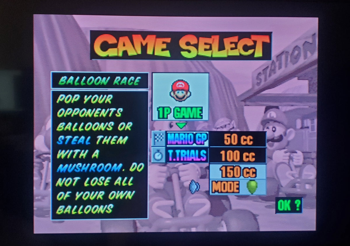 Mario Kart 64: Amped Up N64 Nintendo 64 Video Game Cartridge ROM Hack