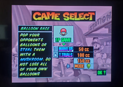 Mario Kart 64: Amped Up N64 Nintendo 64 Video Game Cartridge ROM Hack