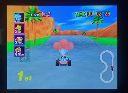 Mario Kart 64: Amped Up N64 Nintendo 64 Video Game Cartridge ROM Hack