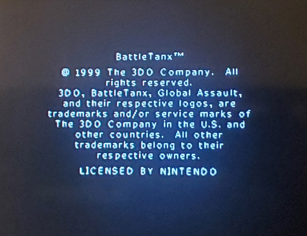 BattleTanx: Global Assault N64 Nintendo 64 Video Game Cartridge 1999