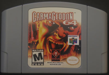 Carmageddon N64 Nintendo 64 Video Game Cartridge 2000