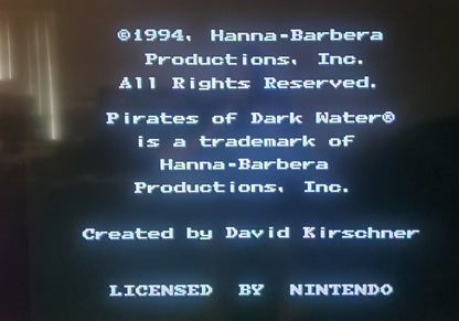 The Pirates of Dark Water SNES Video Game Cartridge Super Nintendo 1994