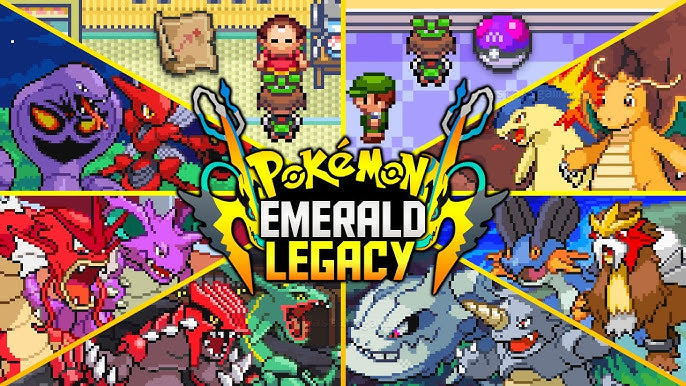 Pokemon Emerald Legacy GBA Pokemon ROM Hack Video Game Boy Advance