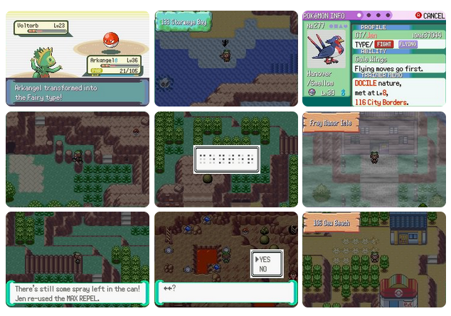 Pokemon Altered Emerald GBA ROM Hack Video Game Boy Advance