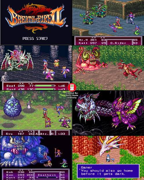 Breath of Fire 2 SNES Video Game Cartridge Super Nintendo 1994