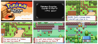 Pokemon Eruption GBA ROM Hack Video Game Custom Gameboy Advance