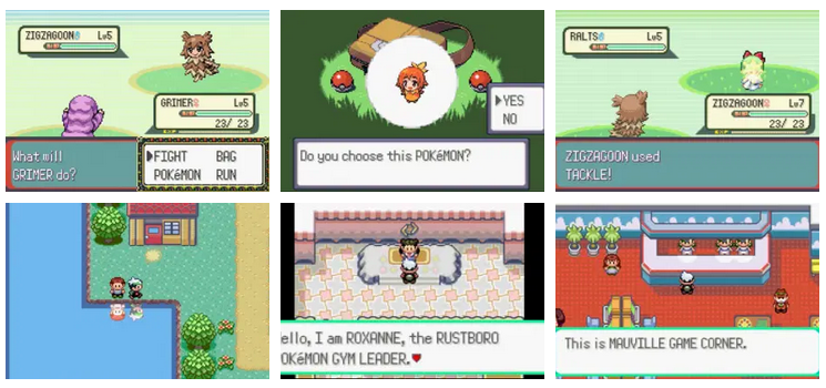 Pokemon Moemon Emerald GBA ROM Hack Video Game Custom Gameboy Advance