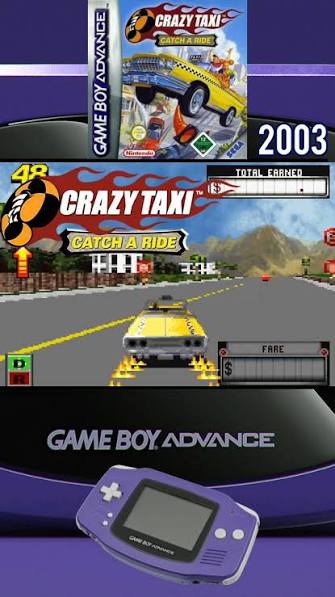 Crazy Taxi: Catch A Ride GBA Video Game Boy Advance 2003