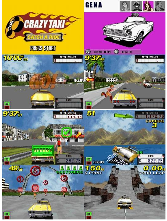 Crazy Taxi: Catch A Ride GBA Video Game Boy Advance 2003