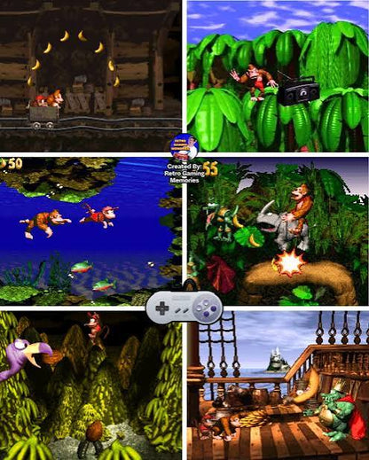 Donkey Kong Country 1 SNES Video Game Cartridge Super Nintendo 1994
