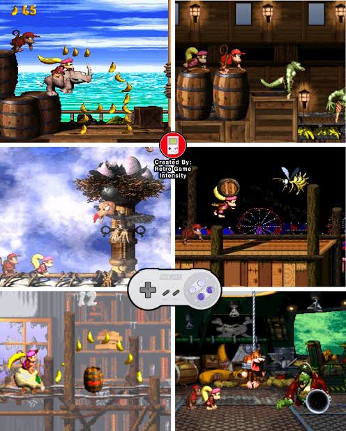 Donkey Kong Country 2 DKC 2 SNES Video Game Super Nintendo 1995