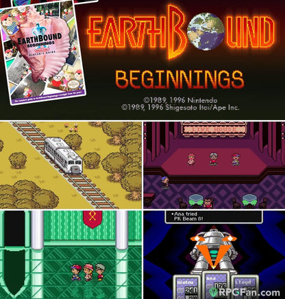 Earthbound:Beginnings ROM Hack SNES Video Game Super Nintendo ROM Hack