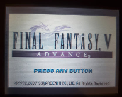Final Fantasy 5 in 1 Fivefold Pack Video Game Cartridge GBA Game Boy Advance
