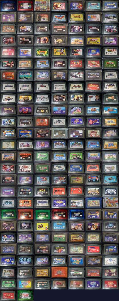 GBA Video Games Collection Bundle Lot Nintendo Gameboy Advance