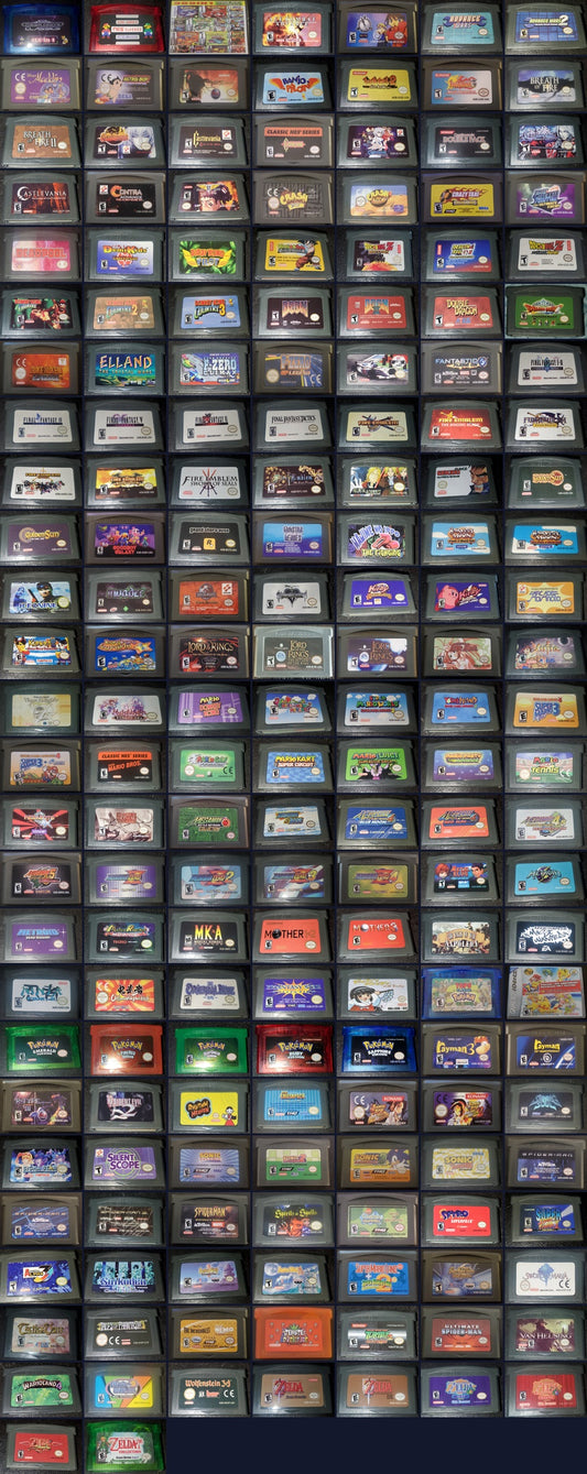 GBA Video Games Collection Bundle Lot Nintendo Gameboy Advance