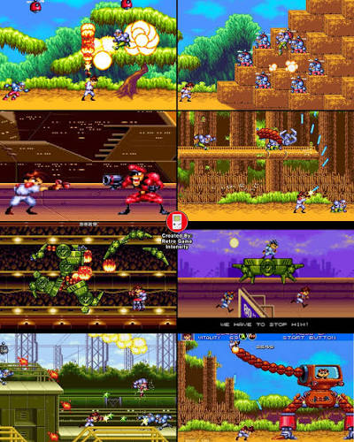 Gunstar Heroes Sega Genesis Mega Drive Video Game Cartridge 1993