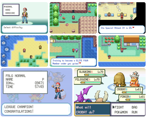Pokemon LeafGreen OverGrown GBA Pokemon ROM Hack Video GameBoy Advance