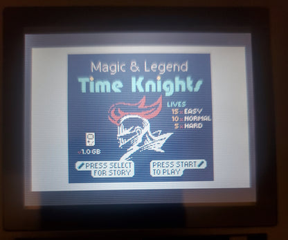 Magic & Legend Time Knights GBA Video Game Boy Advance