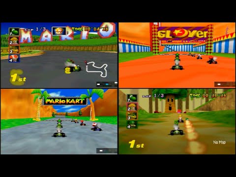 Mario Kart 64: Amped Up N64 Nintendo 64 Video Game Cartridge ROM Hack