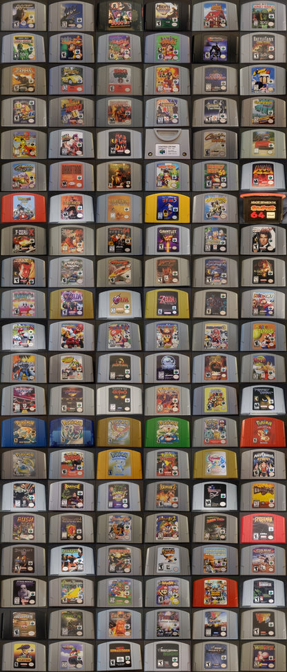 N64 Nintendo 64 Video Game Cartridge Collection