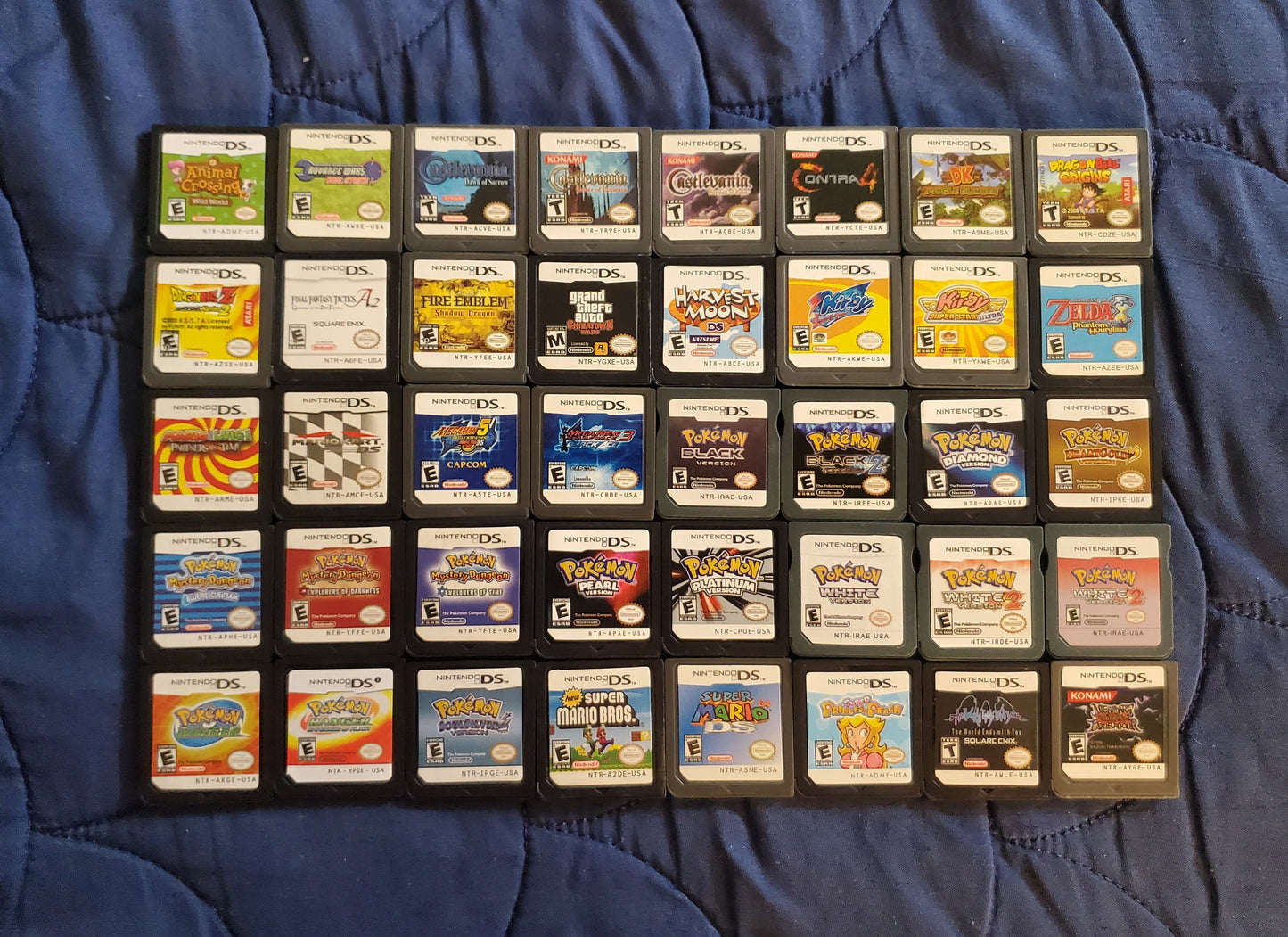 Nintendo DS Video Game Cartridge Collection