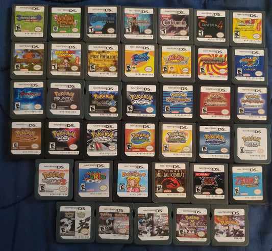 Nintendo DS Video Game Cartridges Huge Collection