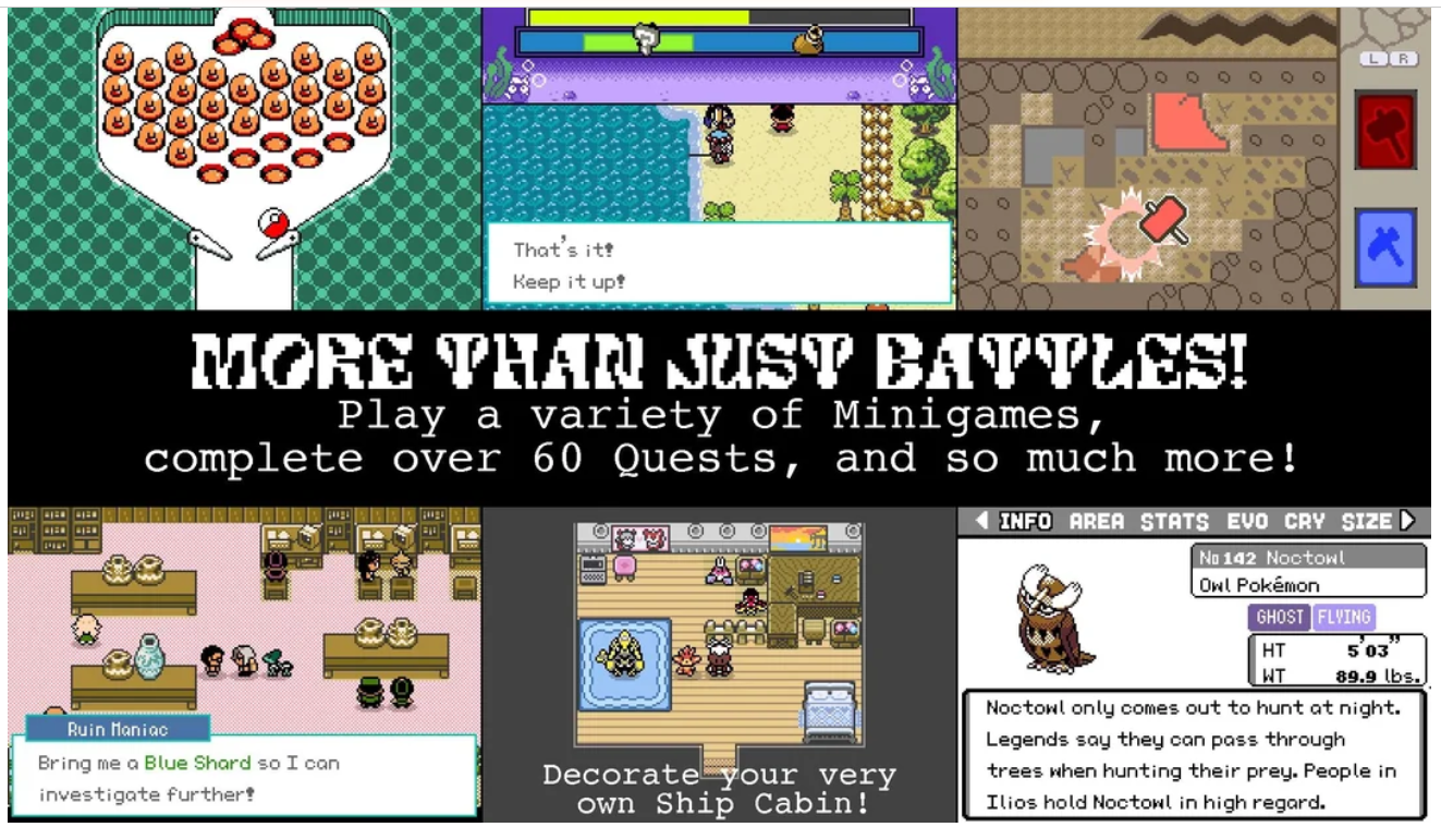 Pokemon Lazarus GBA ROM Hack Video Game Custom Gameboy Advance
