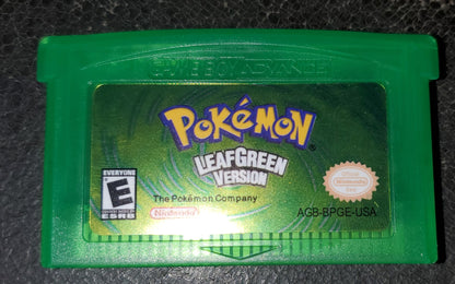 Pokemon LeafGreen GBA Video Game Nintendo Game Boy Advance