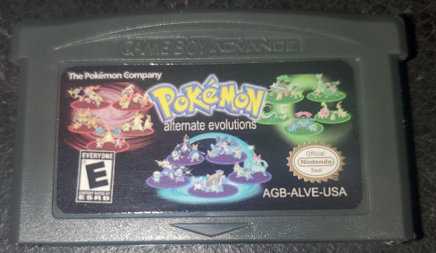 Pokemon ROM Hacks GBA Video Game Cartridges Custom Gameboy Advance