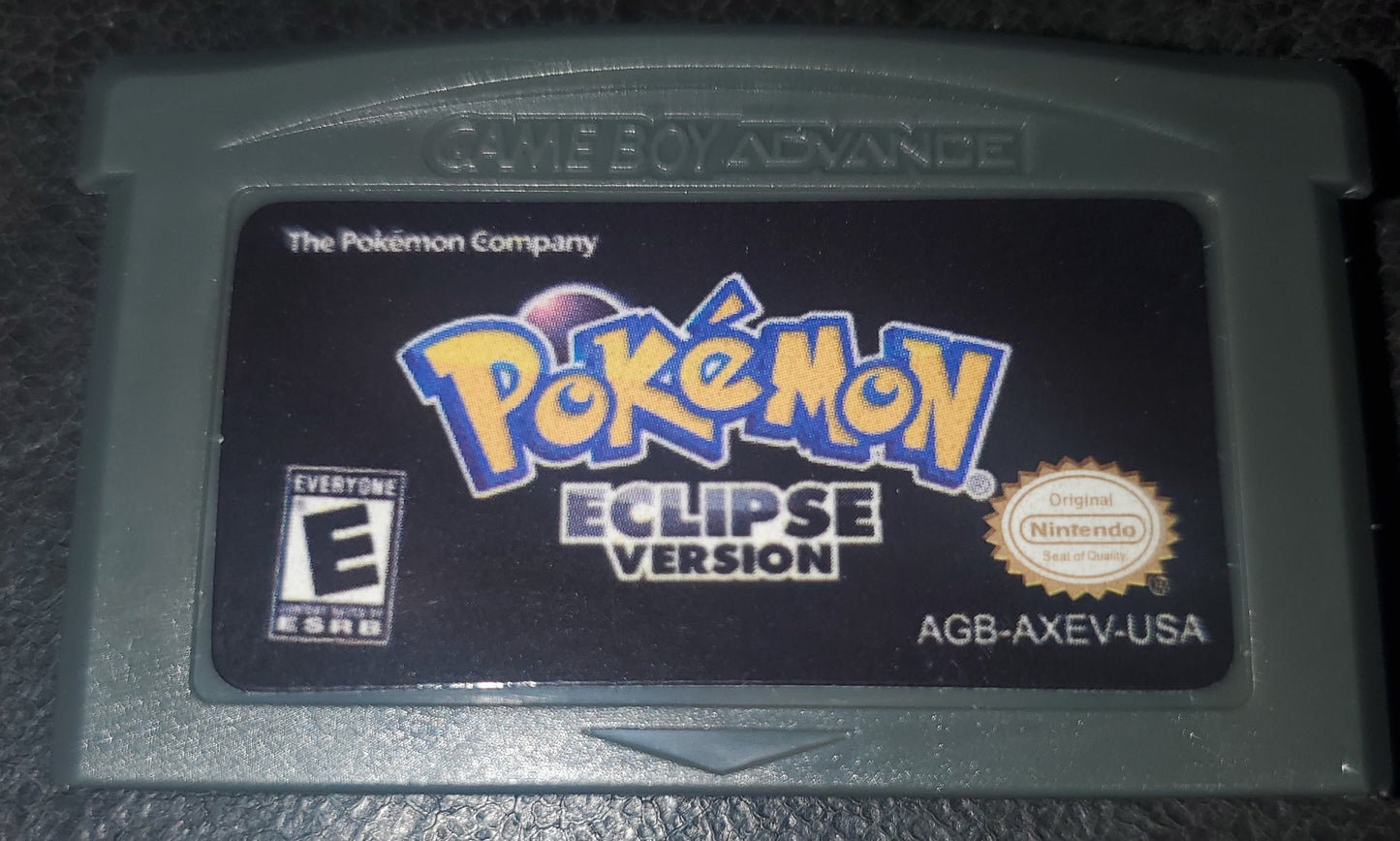 Pokemon ROM Hacks GBA Video Game Cartridges Custom Gameboy Advance