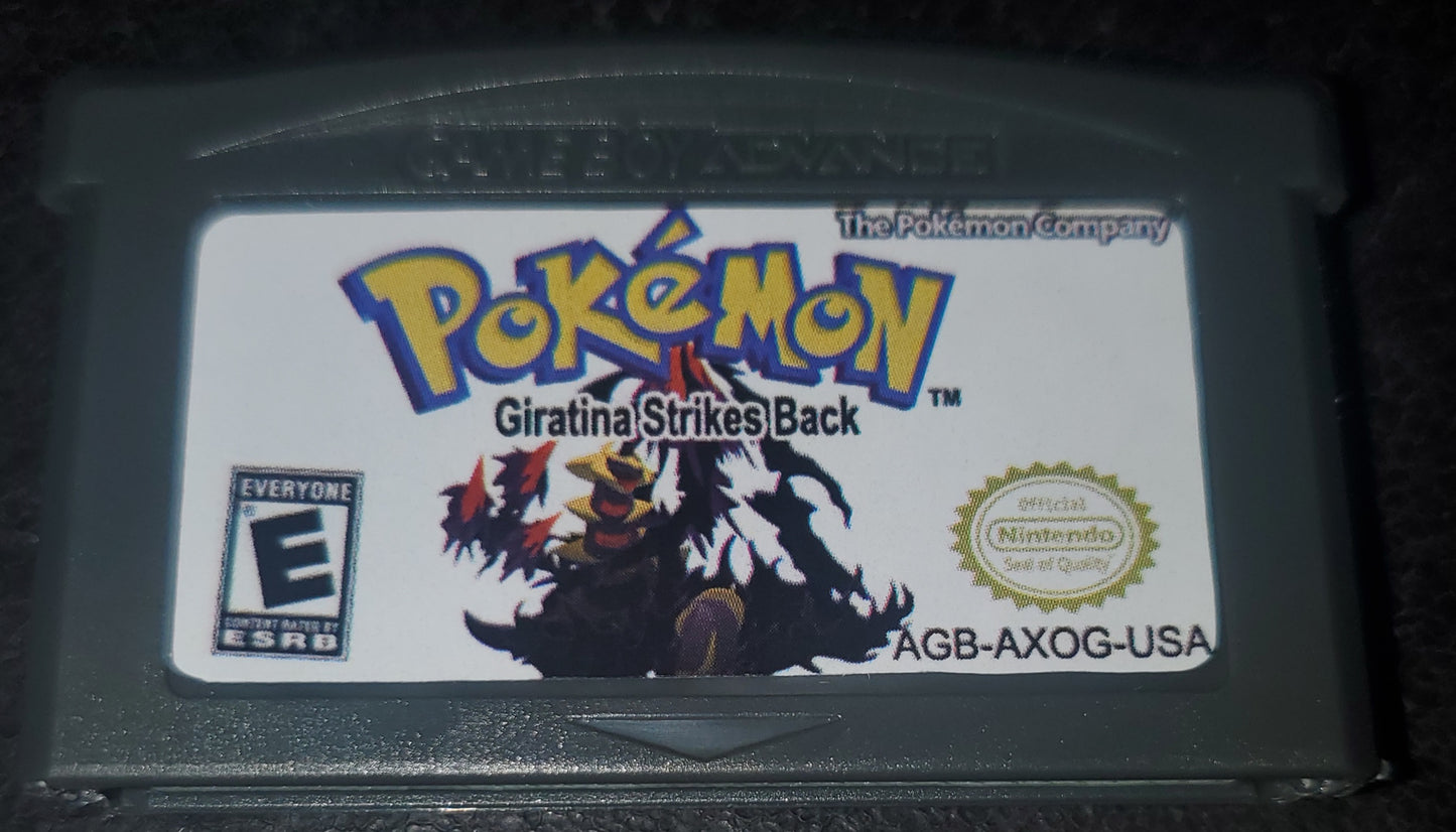 Pokemon ROM Hacks GBA Video Game Cartridges Custom Gameboy Advance