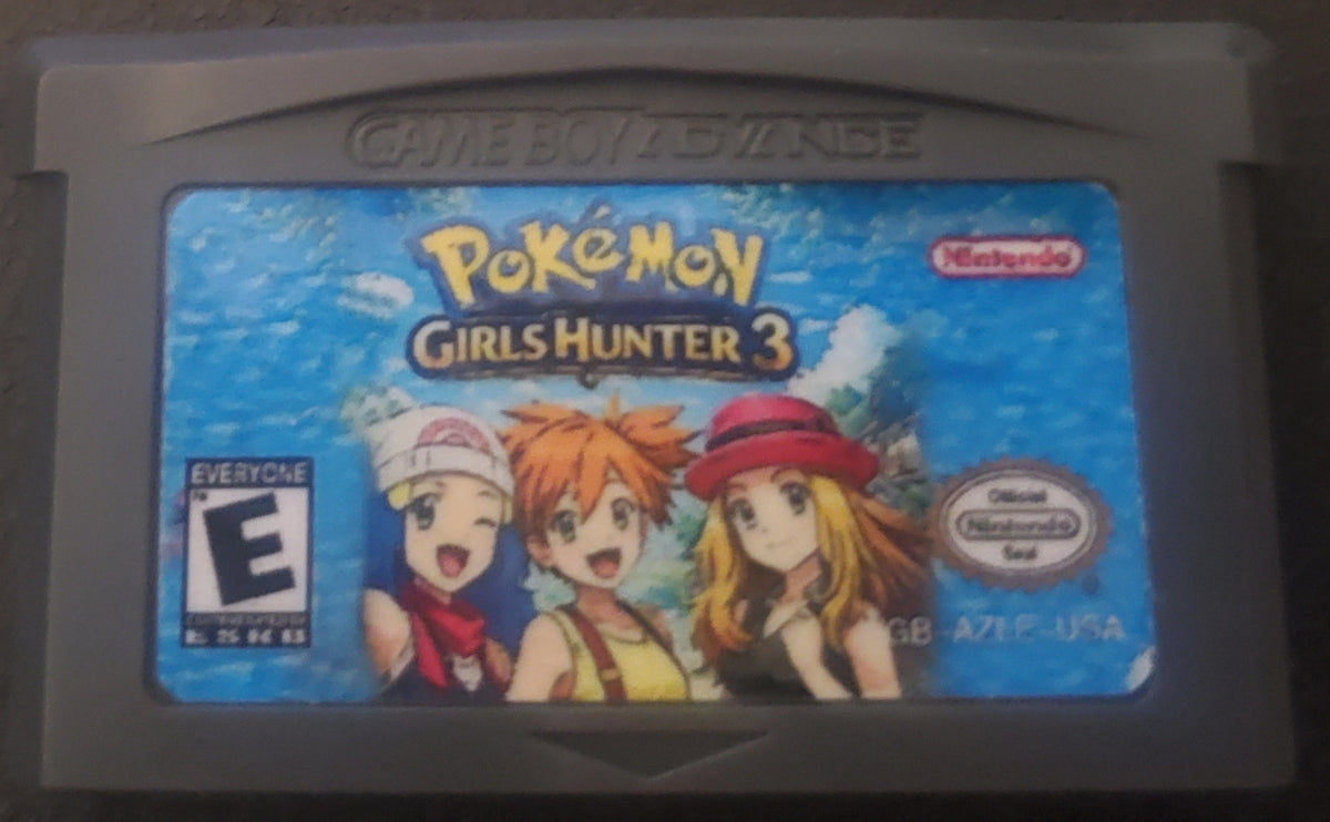 Pokemon Girls Hunter 3 GBA Pokemon ROM Hack Video Game Boy Advance