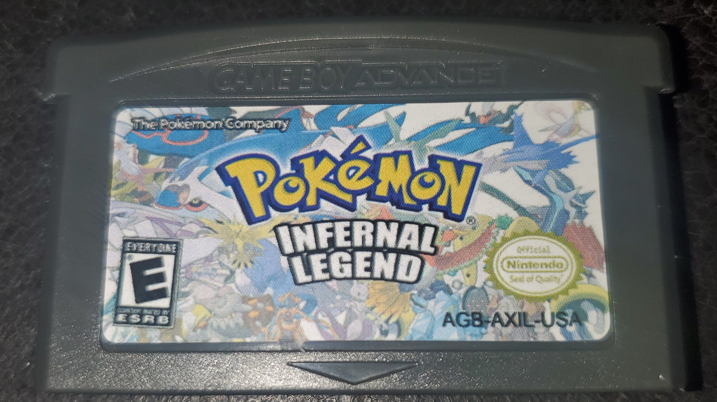 Pokemon ROM Hacks GBA Video Game Cartridges Custom Gameboy Advance