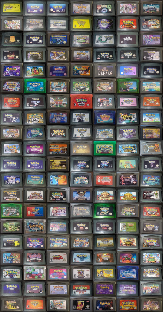 Pokemon ROM Hacks GBA Video Game Cartridges Custom Gameboy Advance