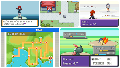 Pokemon Silver Rival GBA ROM Hack Video Game Boy Advance