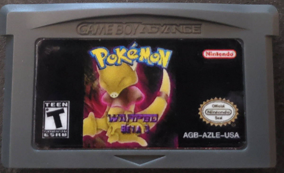 Pokemon Warped GBA Pokemon ROM Hack Video Game Boy Advance