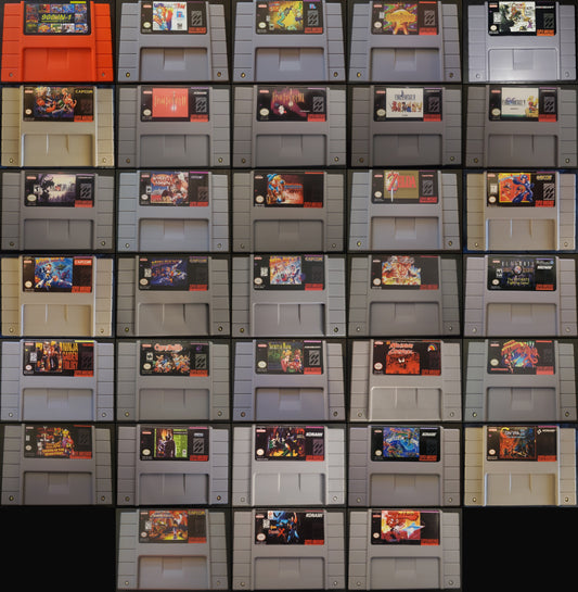 SNES Video Game Cartridges Super Nintendo Huge Collection