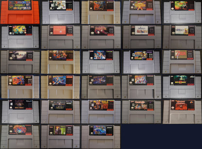 SNES Video Game Cartridges Super Nintendo Huge Collection