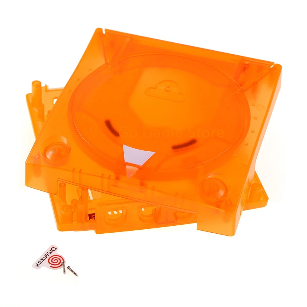 SEGA Dreamcast DC Orange Replacement Console Shell Housing Transparent