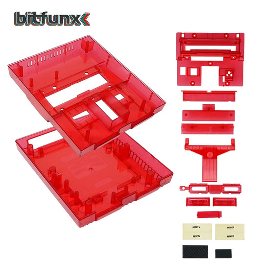 Super Nintendo Replacement Console Shell Housing SNES Translucent Red