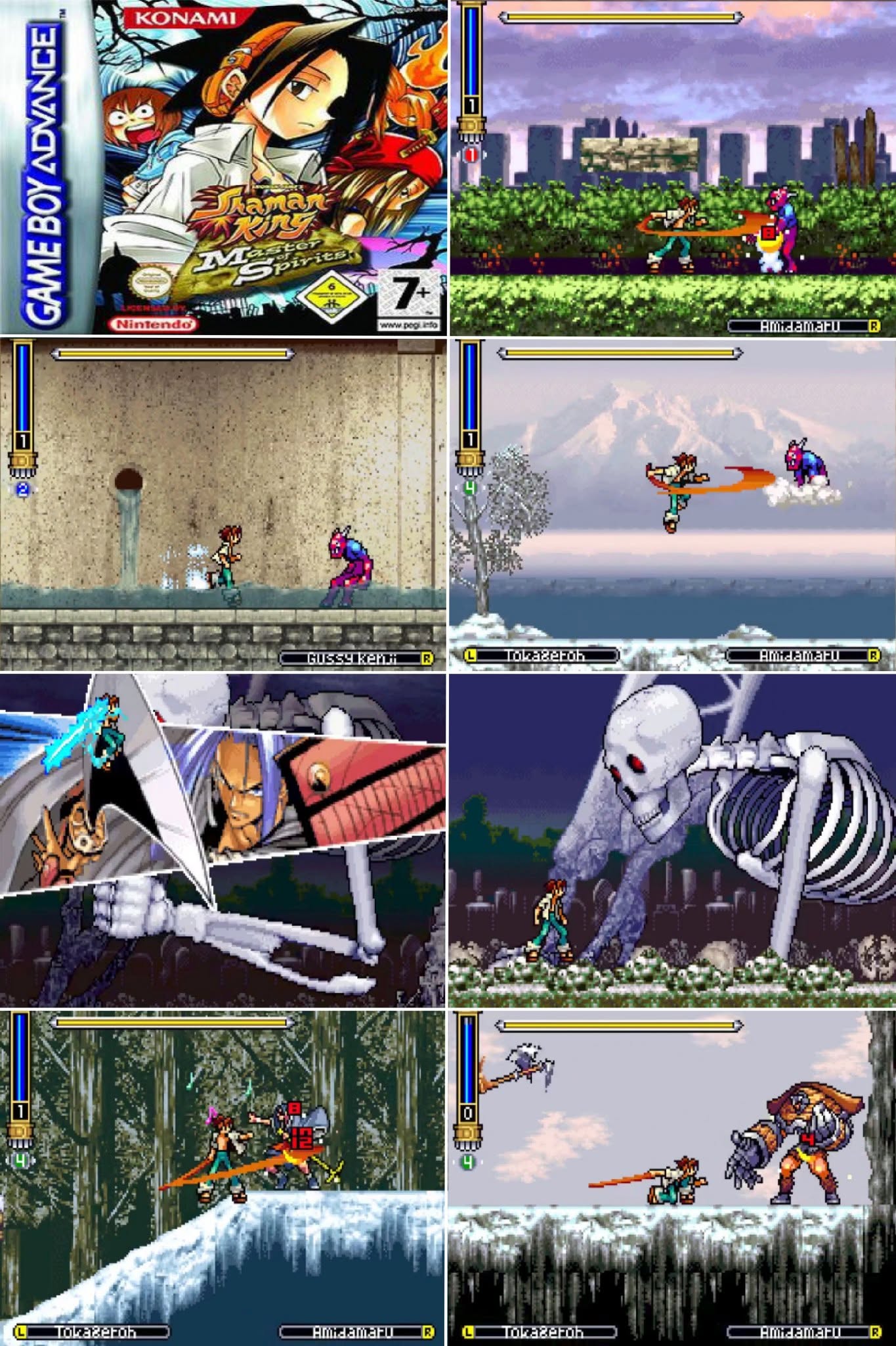 Shaman King: Master of Spirits GBA Video Game Boy Advance 2004