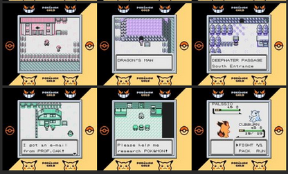 Pokemon Super Gold 97 GBC ROM Hack Video Game Boy Color