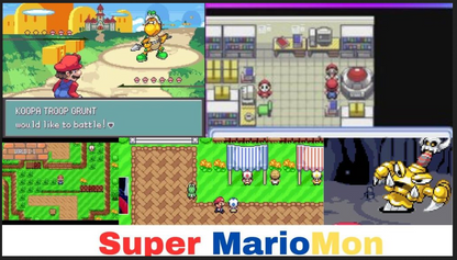 Super MarioMon GBA ROM Hack Video Game Boy Advance Pokemon
