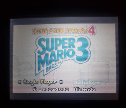 Super Mario Bros 3 and E-Reader Levels GBA Video Game Boy Advance