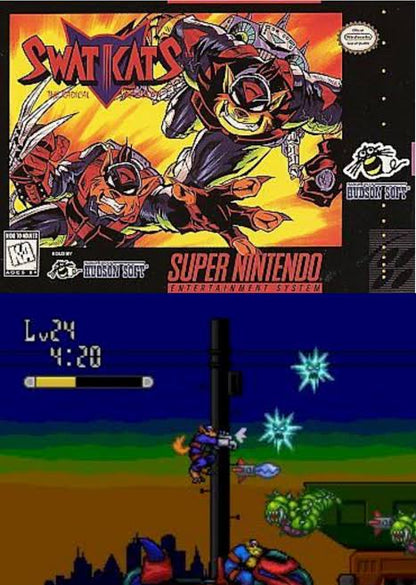 SWAT Kats: The Radical Squadron SNES Video Game Cartridge Super Nintendo