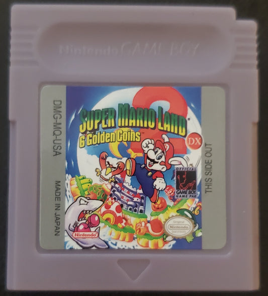 Super Mario Land 2, 6 Golden Coins GBC Video Game Catridge Gameboy 1992